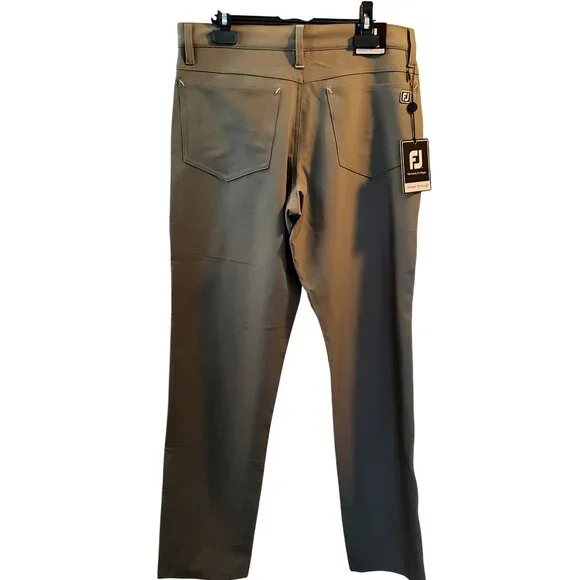 Footjoy Mens Athletic Fit Golf Pants Size 34/34 Polyester/Spandex Gray - Picture 3 of 8